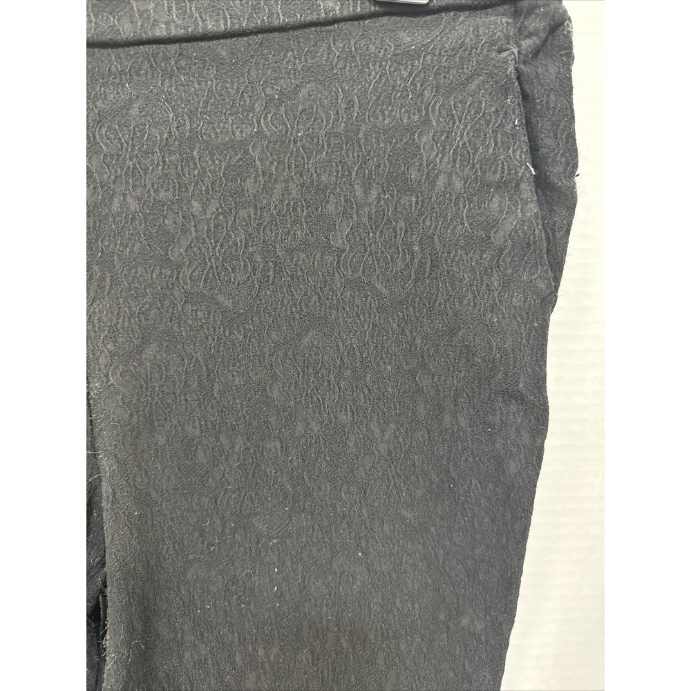 Jules & Leopold Pants Women's Size XL Black Lace Design Leggings With Pockets - Picture 2 of 4